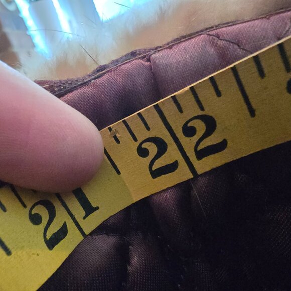 Vintage Dark Brown Fur Toque with Quilted Cozy Lining - Picture 8 of 8